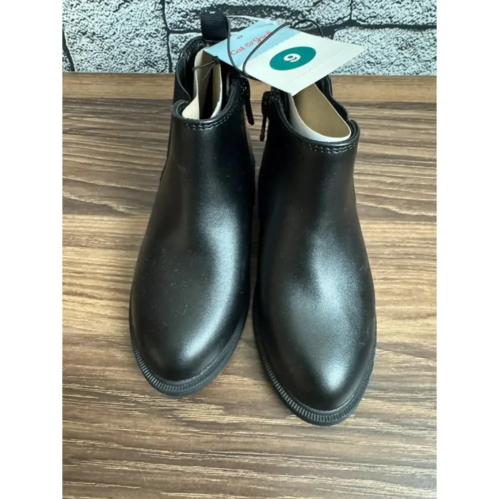 NWT Girls Cat & Jack Black Tanner Boots - Size 9